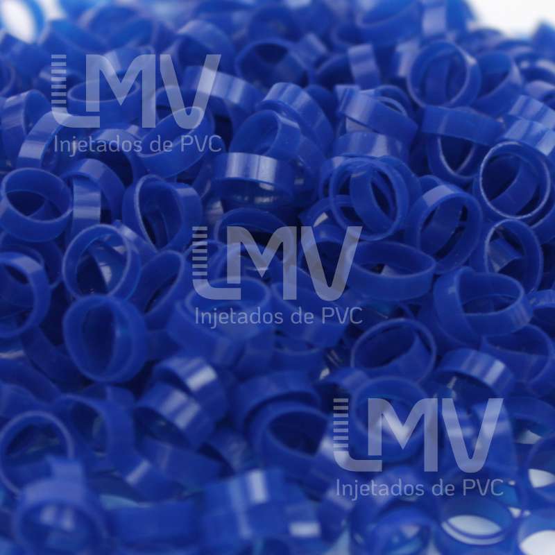 LMV - Anilhas de PVC Azul Escuro LMV - Anilhas de PVC Azul Escuro