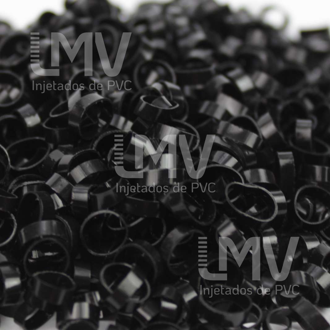 LMV - Anilhas de PVC Preta LMV - Anilhas de PVC Preta