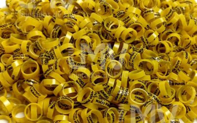 LMV - Anilhas de PVC - Cliente: Poço Fundo - Amarela