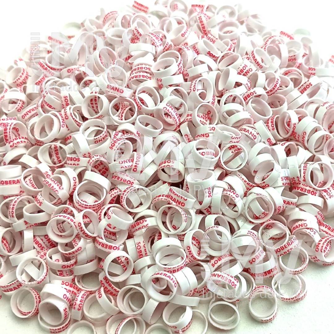 LMV - Anilhas de PVC - Cliente: Soberano - Branca